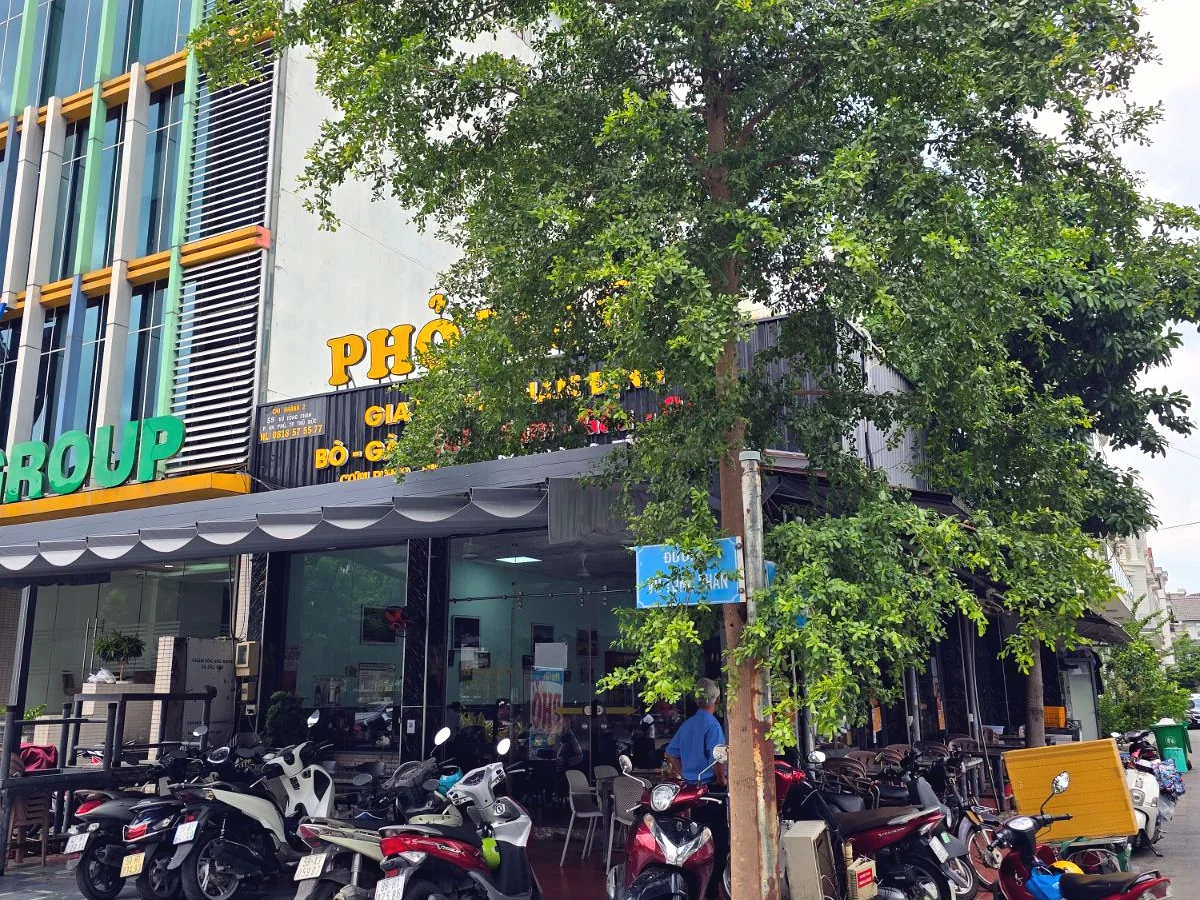 Mặt tiền Phở Phú Gia, điểm bán KIHO tại An Phú, TP. Thủ Đức